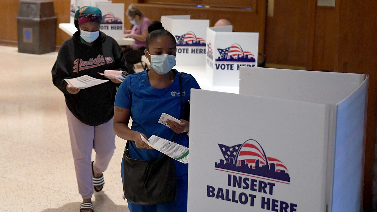 Voters cast their ballots in Missouri's primary election on Aug. 4 in St Louis. (Michael B. Thomas/Getty Images)
