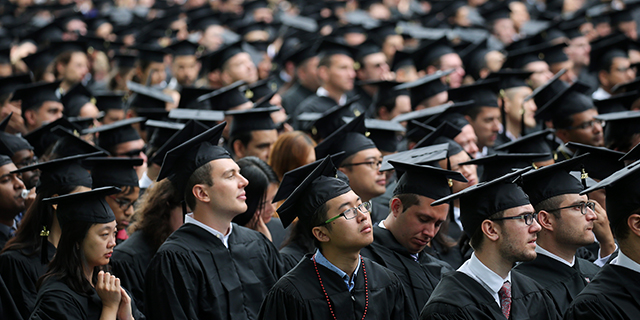 Graduates at the June 2016 Massachusetts Institute of Technology commencement. (David L. Ryan/The Boston Globe via Getty Images)