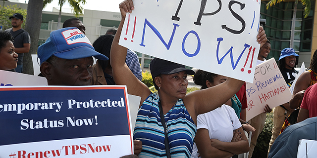 Demonstrators call for renewal of Temporary Protected Status for Haitians