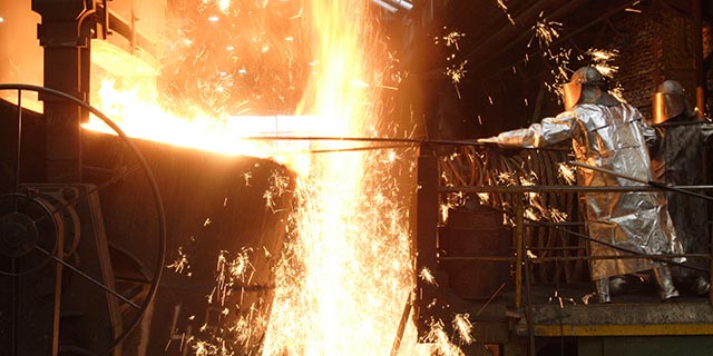 A worker at the Friedrich Wilhelms-Hutte steelworks in Mulheim, Germany. Recent proposals to increase U.S. tariffs on steel and aluminum imports have raised concern among business interests and foreign leaders. (Markus Matzel/Ullstein Bild via Getty Images)